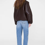 Anine Bing Cyrus Jacket In Deep Brown