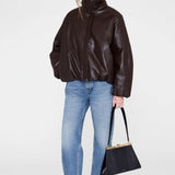 Anine Bing Cyrus Jacket In Deep Brown