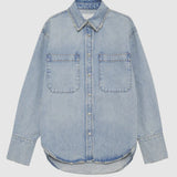 Anine Bing Dante Shirt in Bleached Blue