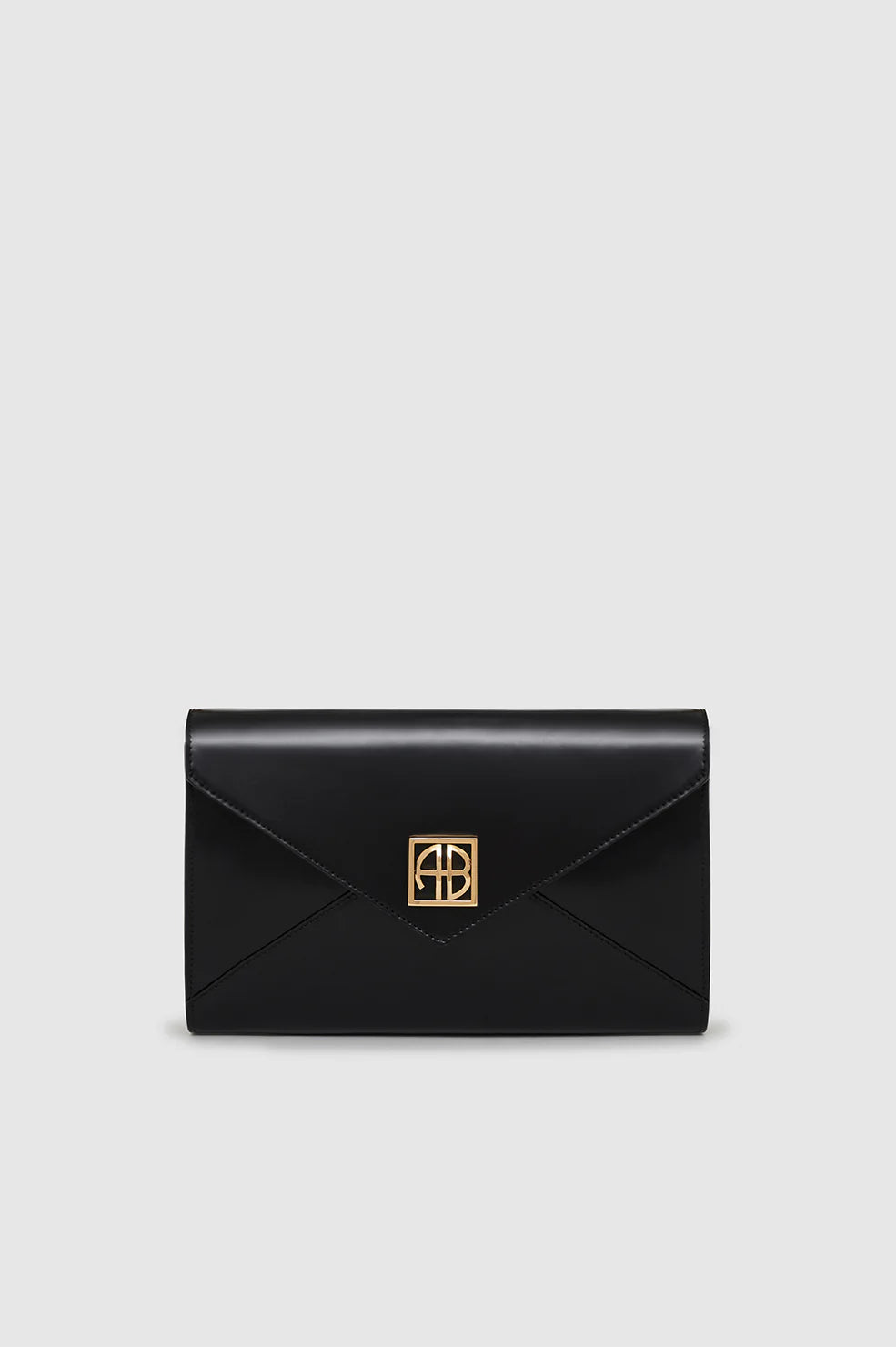 Anine Bing Elly Clutch in High Shine Black