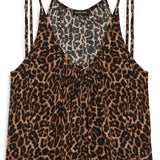 Anine Bing Flora Dress in Black and Brown Leopard