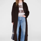 Anine Bing Harry Shrunken Sweatshirt LA in Oatmeal Melange