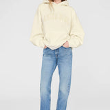 Anine Bing Harvey Sweatshirt in Washed Cream