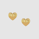 Anine Bing Heart Earrings in Gold