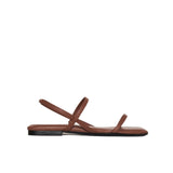 Anine Bing Hilda Flat Sandals in Cognac