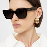 Anine Bing Indio Sunglasses in Dark Tortoise