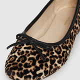 Anine Bing Jamie Flats in Leopard Calf Hair