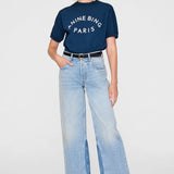 Anine Bing Jaylin Tee Paris in Washed Navy