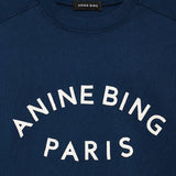 Anine Bing Jaylin Tee Paris in Washed Navy