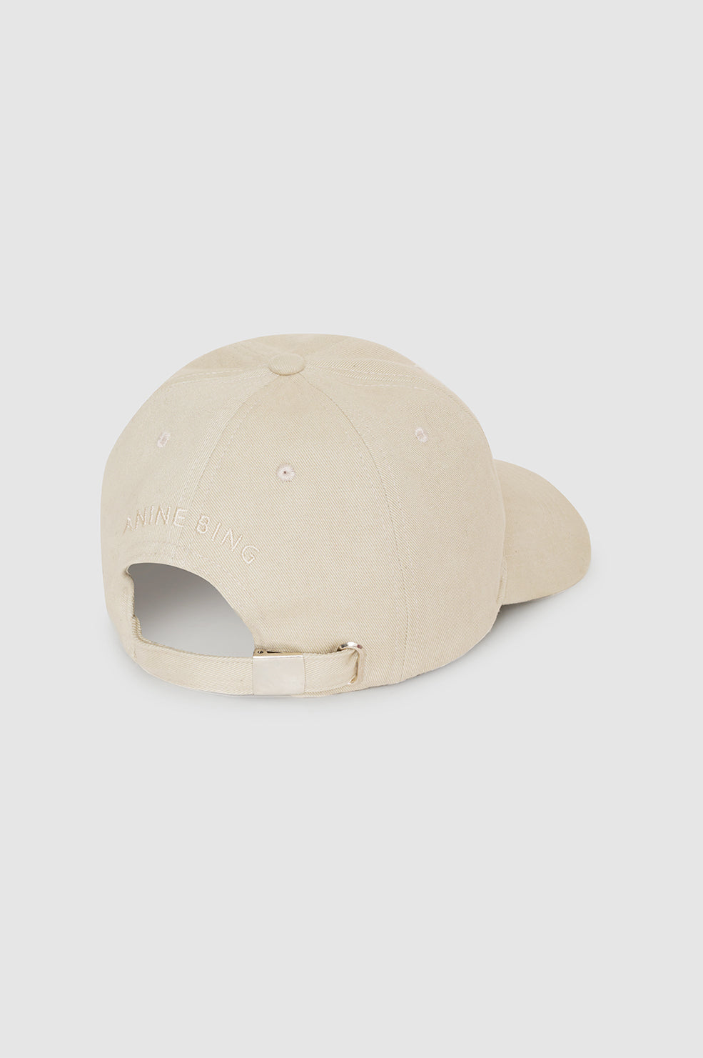 Anine Bing Jeremy Baseball Cap AB in Oatmeal