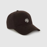 Anine Bing Jeremy Baseball Cap in Dark Brown