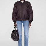 Anine Bing Leon Bomber in Deep Brown