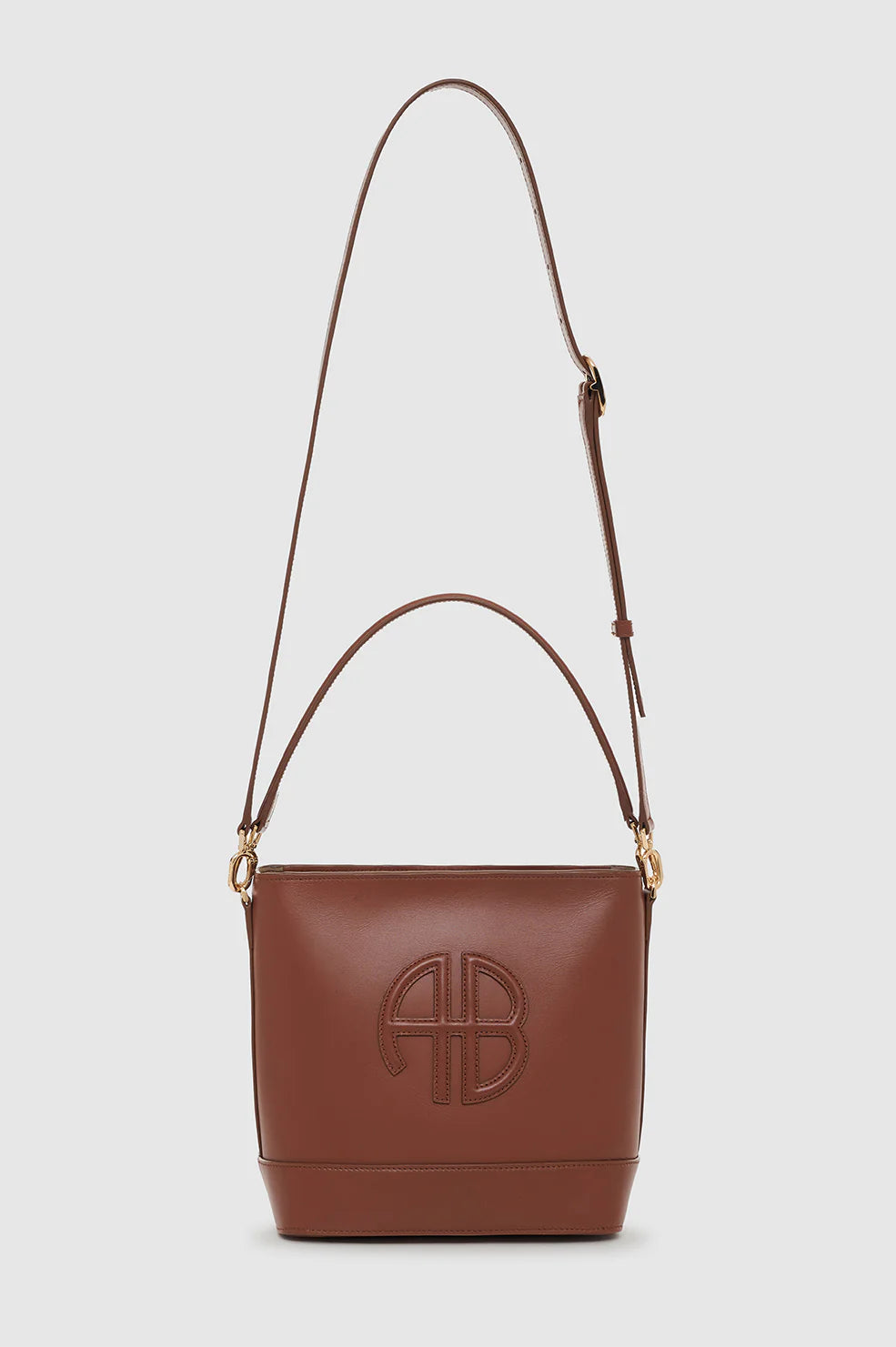 Anine Bing Lili Bucket Bag in Cognac