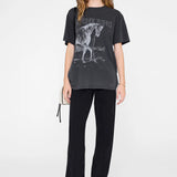 Anine Bing Lili Tee Horse in Washed Black