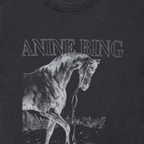 Anine Bing Lili Tee Horse in Washed Black