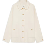 Anine Bing Luca Jacket in Ivory Cashmere