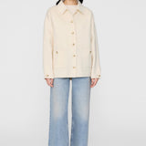Anine Bing Luca Jacket in Ivory Cashmere