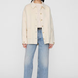 Anine Bing Luca Jacket in Ivory Cashmere