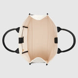 Anine Bing Lara Tote in Natural Canvas with Black