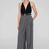Anine Bing Nicola Belt in Black with Silver