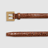 Anine Bing Nicola Belt in Embossed Brown