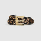 Anine Bing Nicola Belt in Leopard Calf Hair
