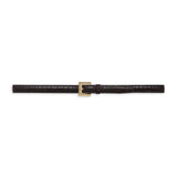 Anine Bing Nicola Belt in Dark Brown Embossed
