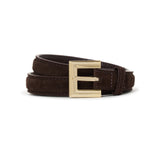 Anine Bing Nicola Belt in Dark Brown Suede