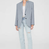 Anine Bing  Quinn Blazer in Steel Blue