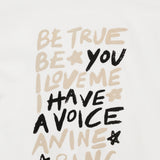 Anine Bing Walker Tee Empowerment in Ivory