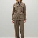 A Emery Bennett Jacket in Flax Melange