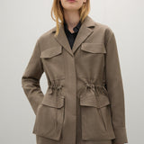 A Emery Bennett Jacket in Flax Melange