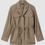 A Emery Bennett Jacket in Flax Melange