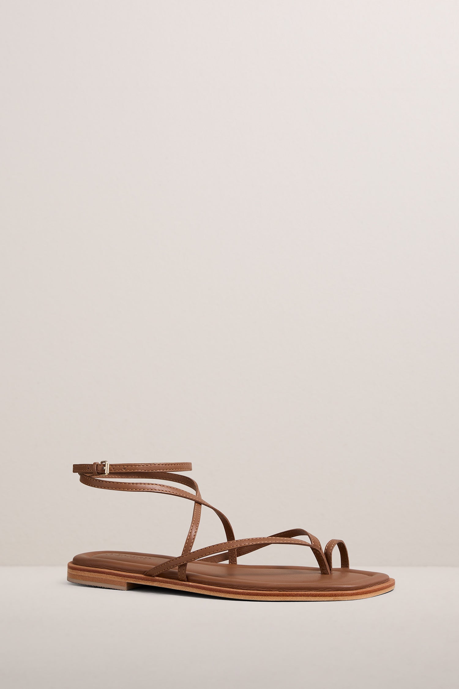 A Emery Davis Sandal in Deep Tan