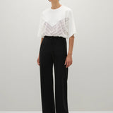 A Emery Estee Bias Pant ln Matte in Black