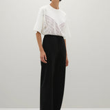 A Emery Estee Bias Pant ln Matte in Black