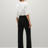 A Emery Estee Bias Pant ln Matte in Black