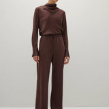 A Emery Estee Bias Pant ln Matte in Bordeaux