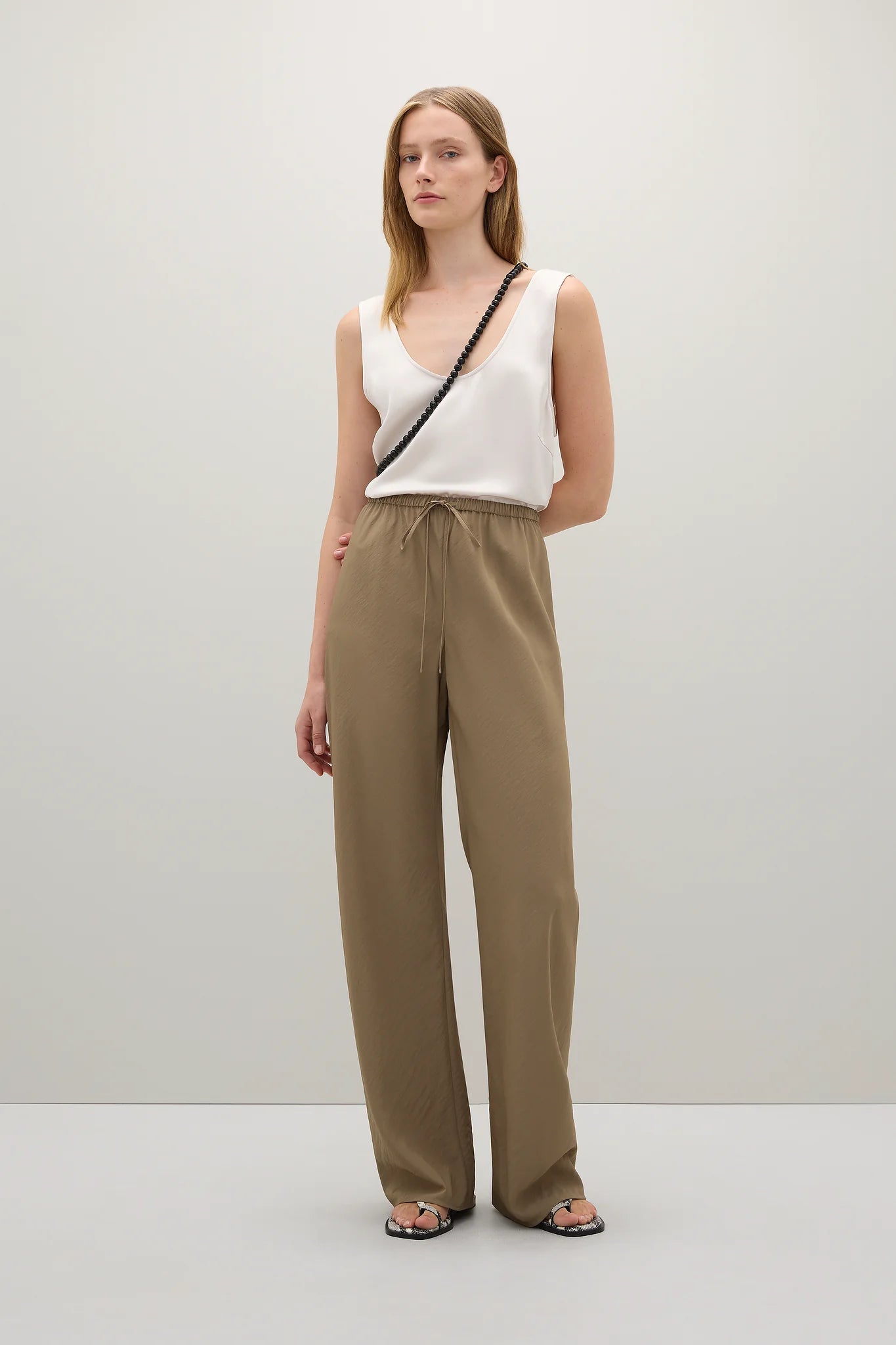 A Emery Estee Bias Pant Parachute in Ash