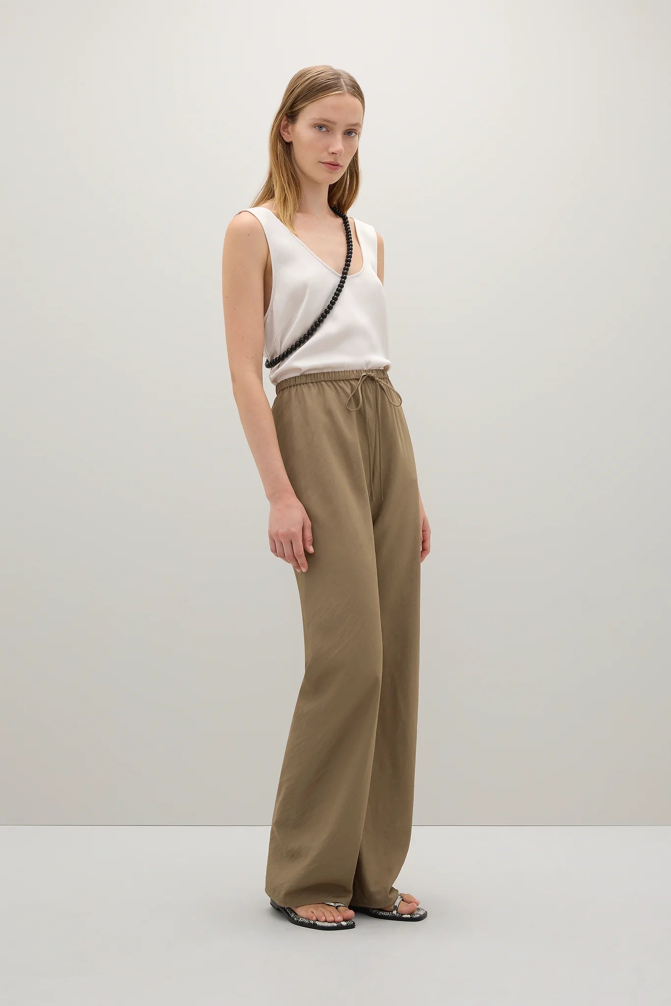 A Emery Estee Bias Pant Parachute in Ash