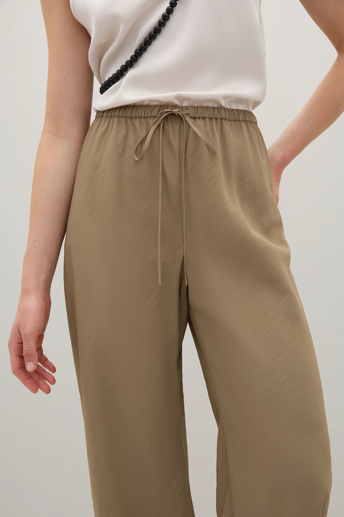 A Emery Estee Bias Pant Parachute in Ash