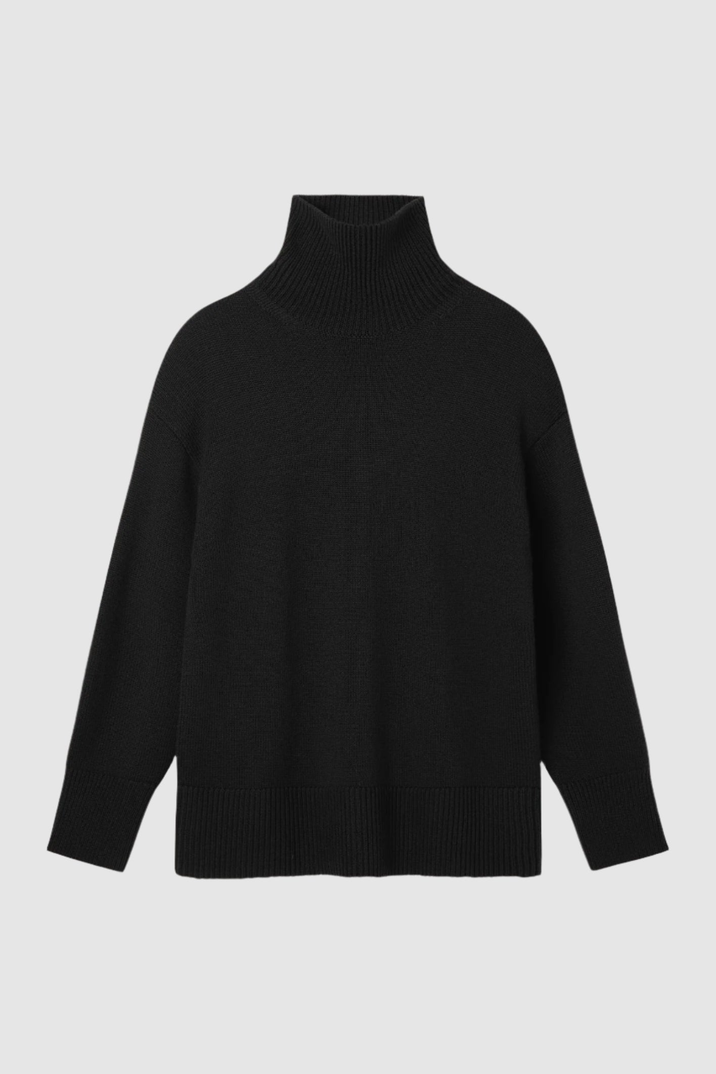 A Emery Gibson Funnel Knit in Black