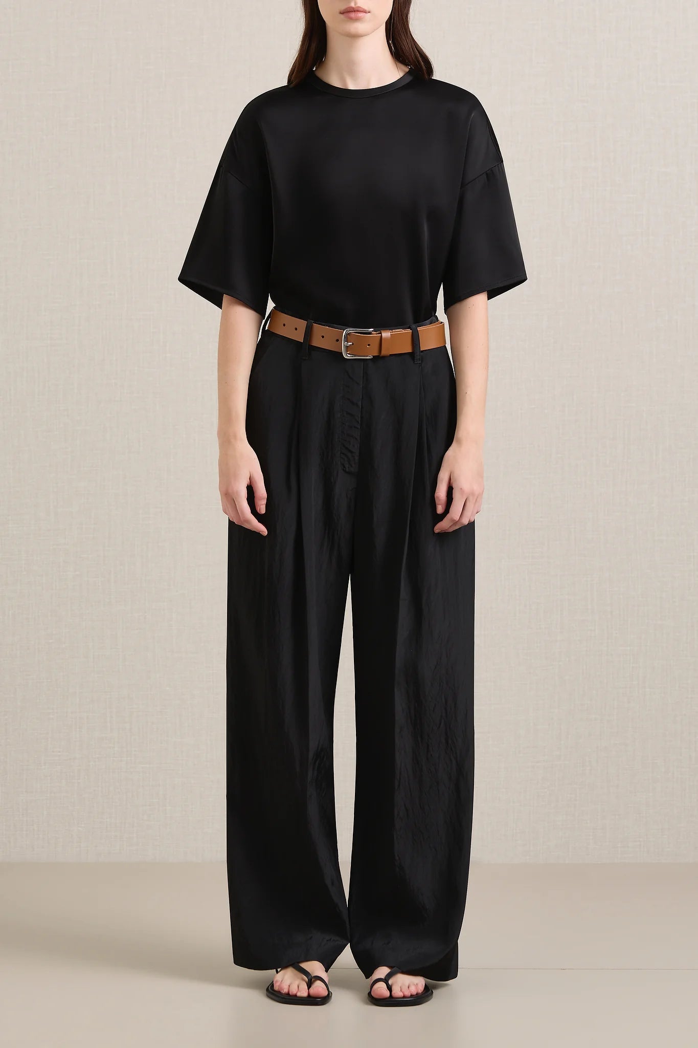 A Emery Goddard Parachute Pant in Black