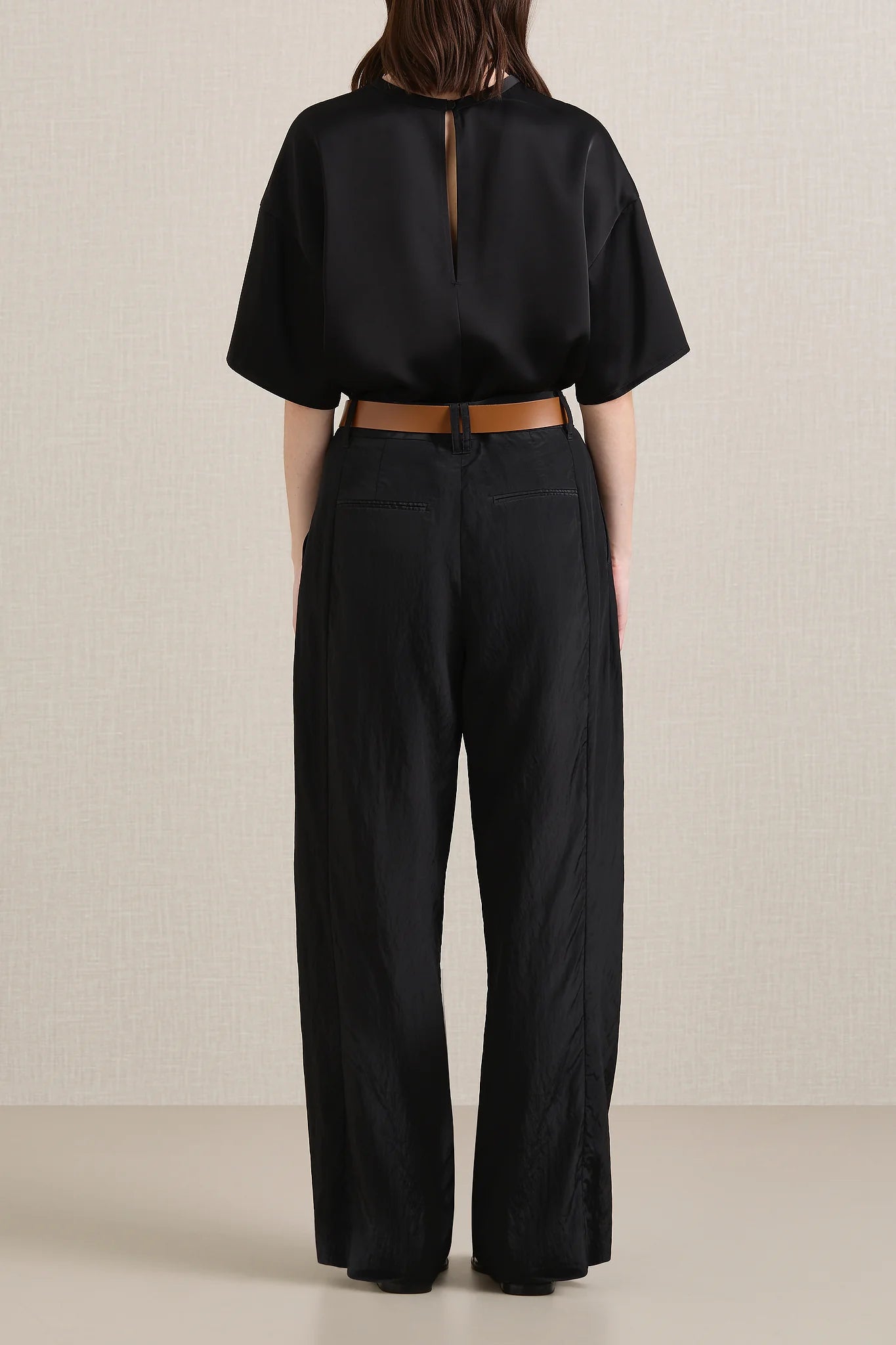 A Emery Goddard Parachute Pant in Black