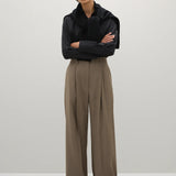 A Emery Goddard Pant in Flax Melange