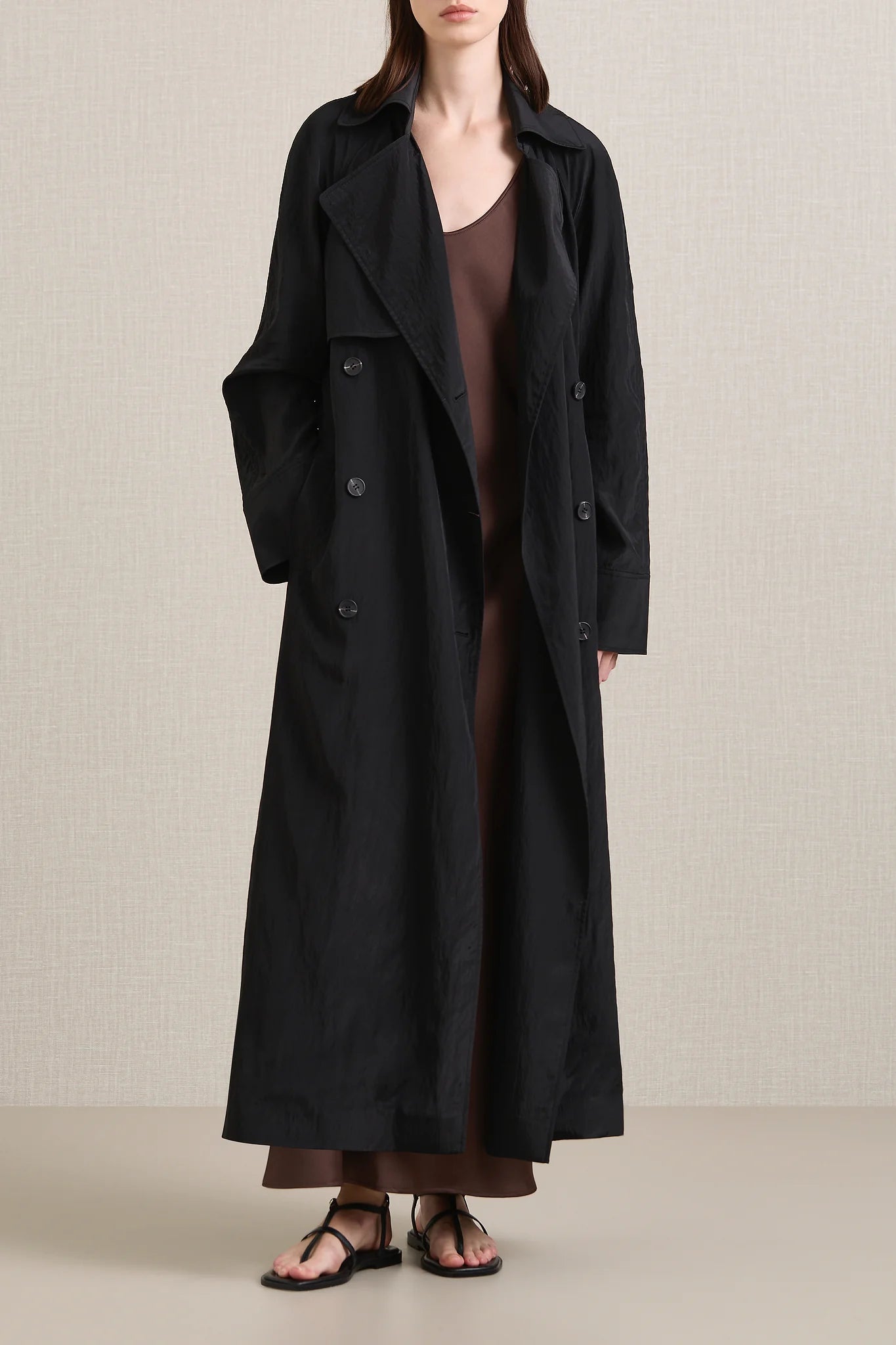 A Emery Ives Trench in Black