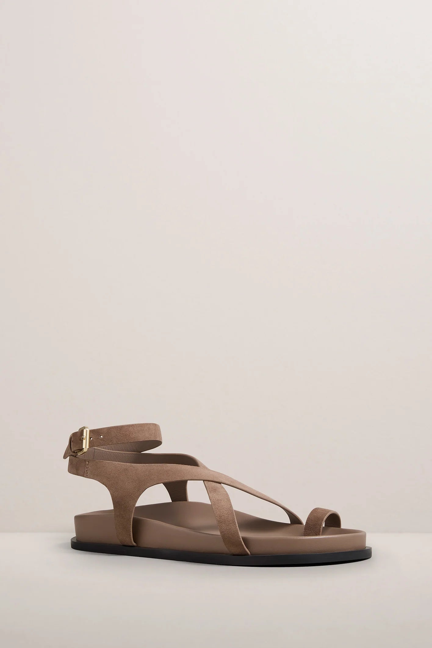 A Emery Jalen Slim Sandal in Caribou Suede