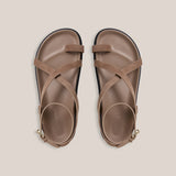 A Emery Jalen Slim Sandal in Caribou Suede