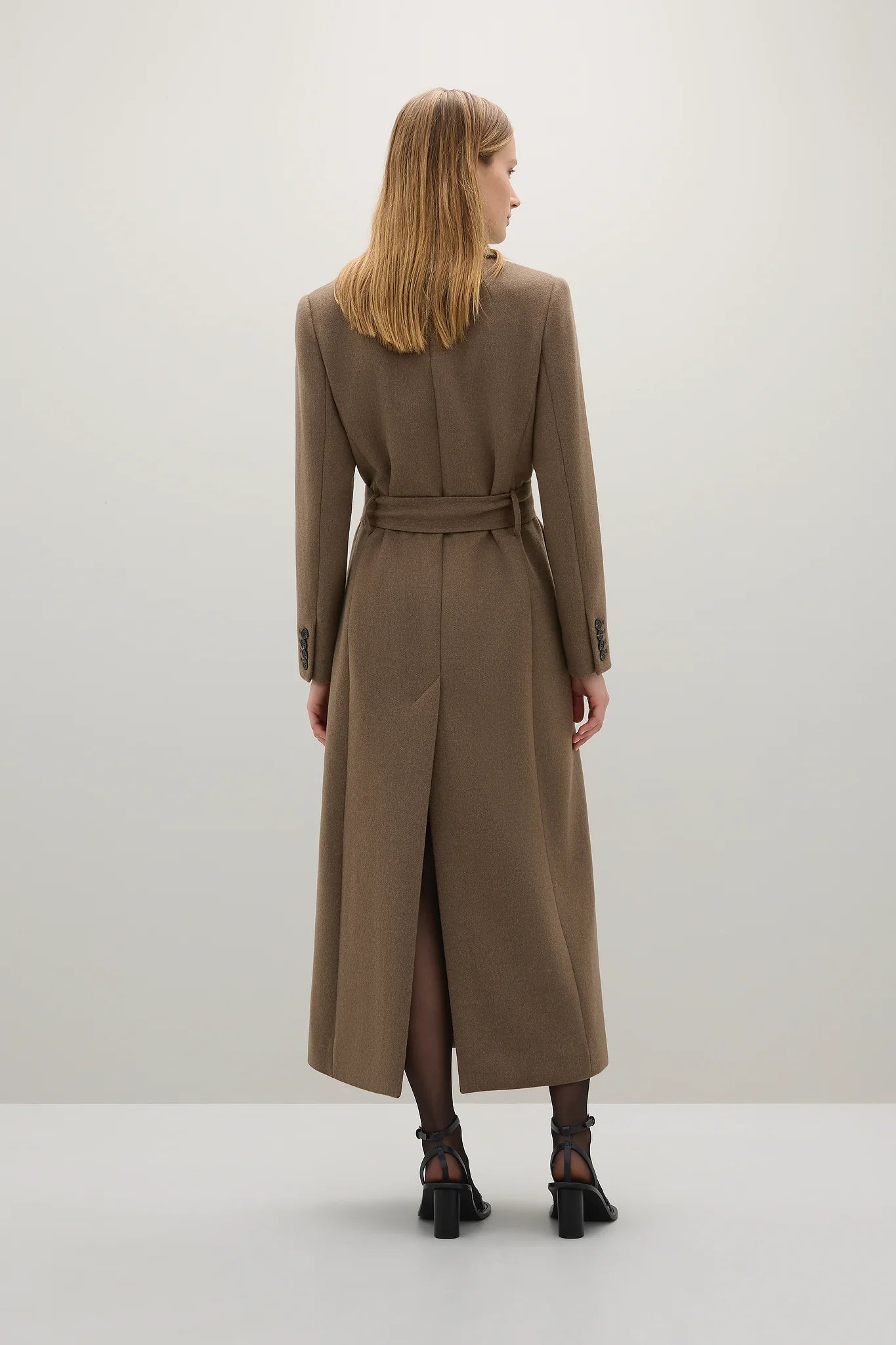 A Emery Kenner Coat in Flax Melange