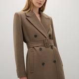 A Emery Kenner Coat in Flax Melange